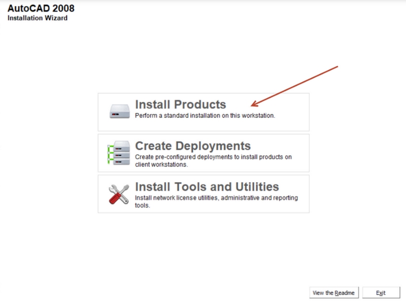 autocad 2008 chon san pham