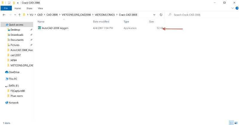 autocad 2008 vao chay file crack