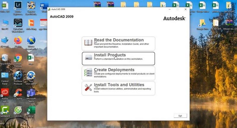 autocad 2009 bam install products