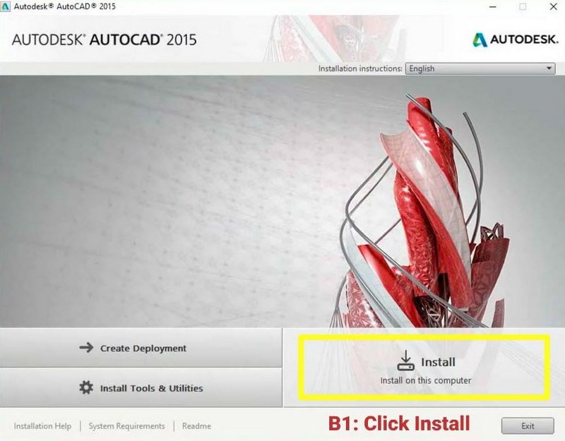 autocad 2015 cai dat tren may