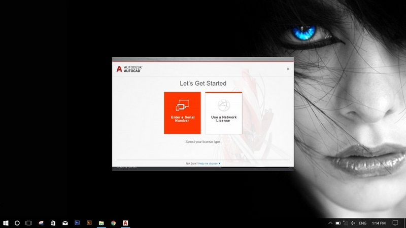 Khi mở phần mềm, bạn chọn "Enter a Serial Number" 
