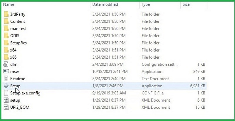 Người dùng cần vào file setup để điều chỉnh thông tin
