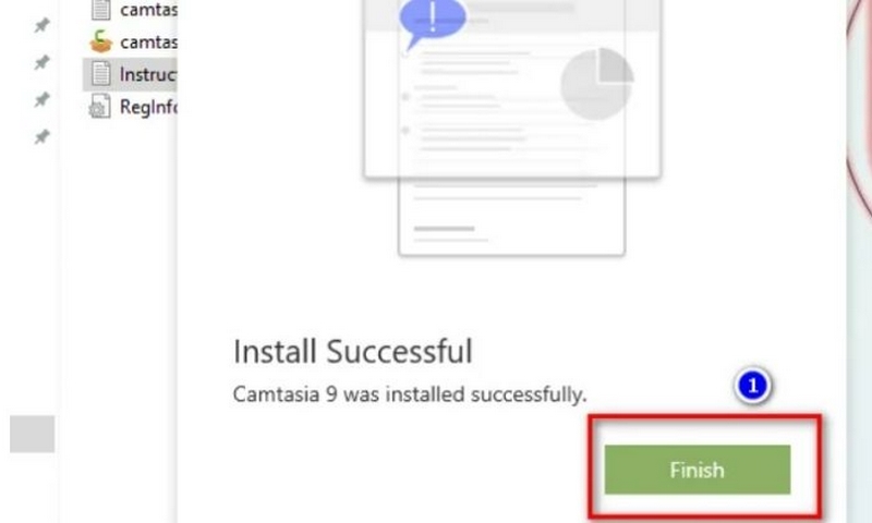 camtasia 2019 thuc hien finish de ket thuc