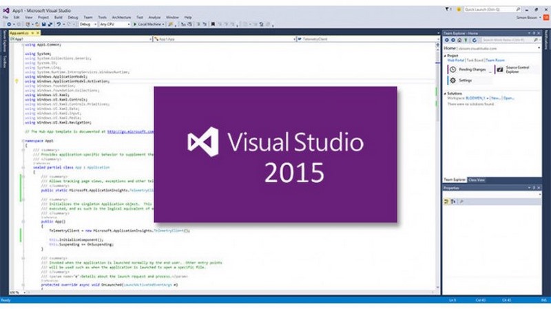 visual studio 2015 duoc long cac lap trinh vien