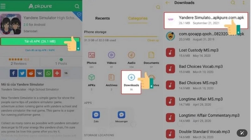 tải game Yandere Simulator apk mobile