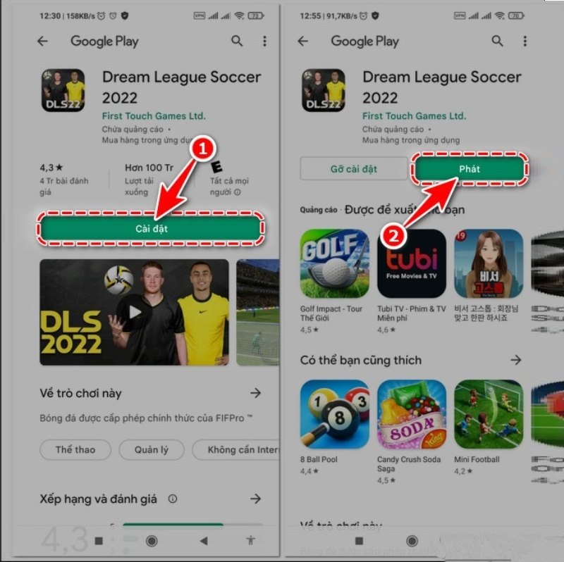 Tải Miễn Phí DLS 22 APK Cho Android – Trở Thành HLV Bóng Đá! 3 Thực hiện đủ các bước là có thể tham gia vào game rồi