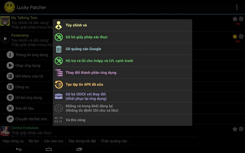 Download Lucky Patcher APK cho Android – Ứng dụng quản lý app miễn phí! 3 Vậy là các bạn có thể áp dụng các tính năng tuyệt vời rồi