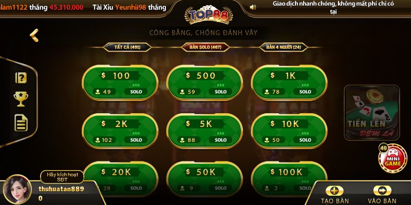 Game Bài Top88 Sở Hữu Kho Game Phong Phú Dễ Tiếp Cận 1 Game bài Top88 nổi bật với kho trò chơi đa dạng