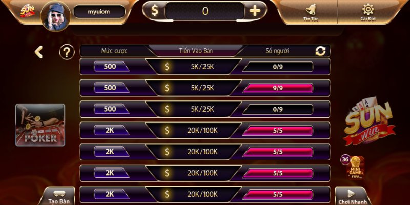 Quy trình tham gia game bài Sunwin nhanh chóng dễ hiểu